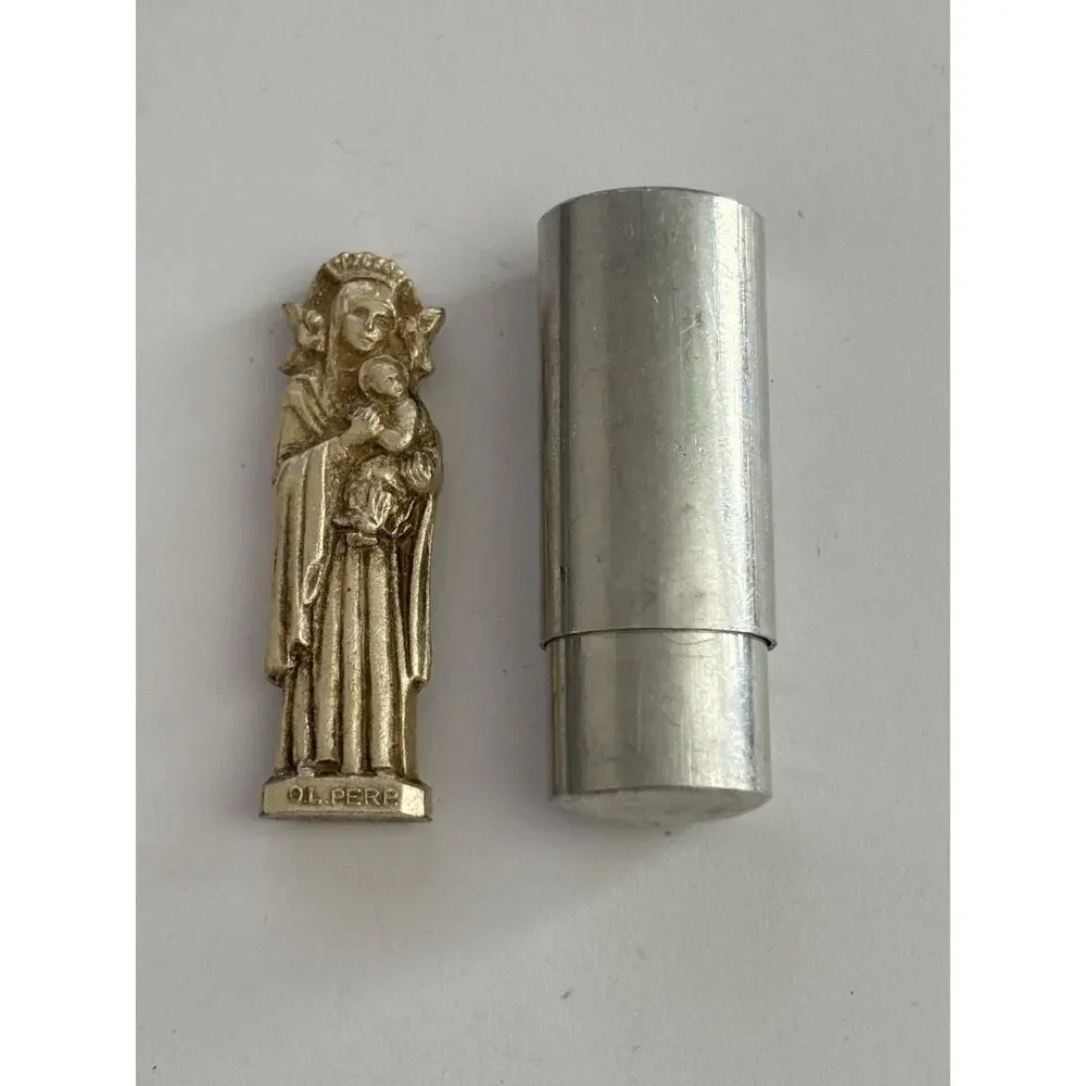 Vintage Pocket Shrine 'Our Lady of Perpetual Help With Case